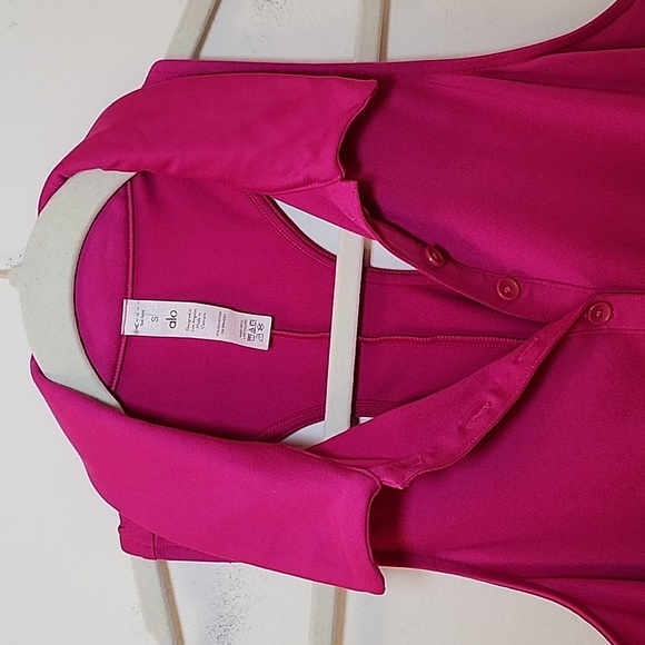 Alo Yoga Charmed Pink Tennis Sleeveless Polo Mini  Dress Size Small - Picture 12 of 16